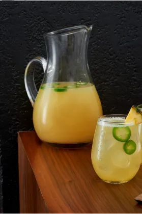 Pineapple Cocktail Margarita Preparation Sauza