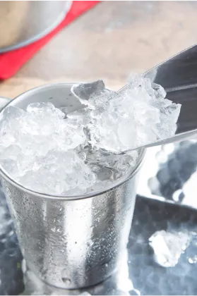 Shaker Cocktail with Ice Preparation Sauza